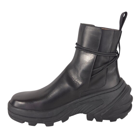 1017 ALYX 9SM Leather Buckle Ankle Boots US 9 EU 42 Mens Black $1050 main image 12